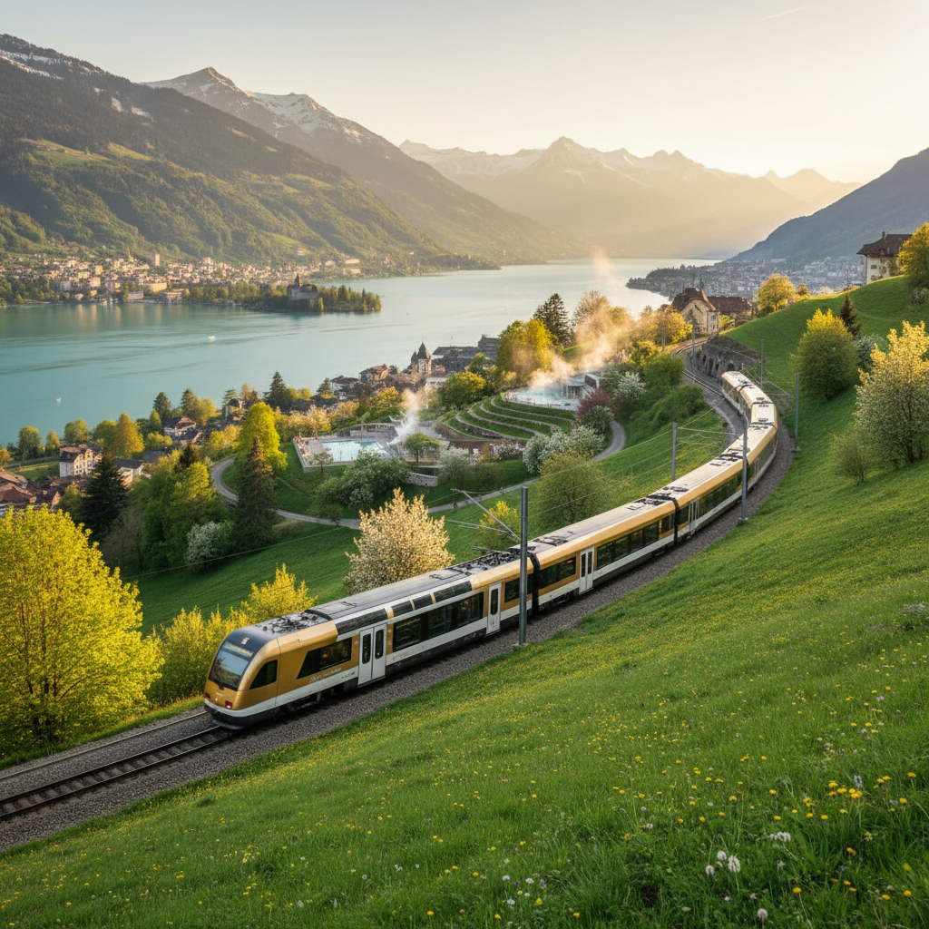 因特拉肯 🚃 兹怀斯文 🚂 蒙特勒 🚃 温泉酒店