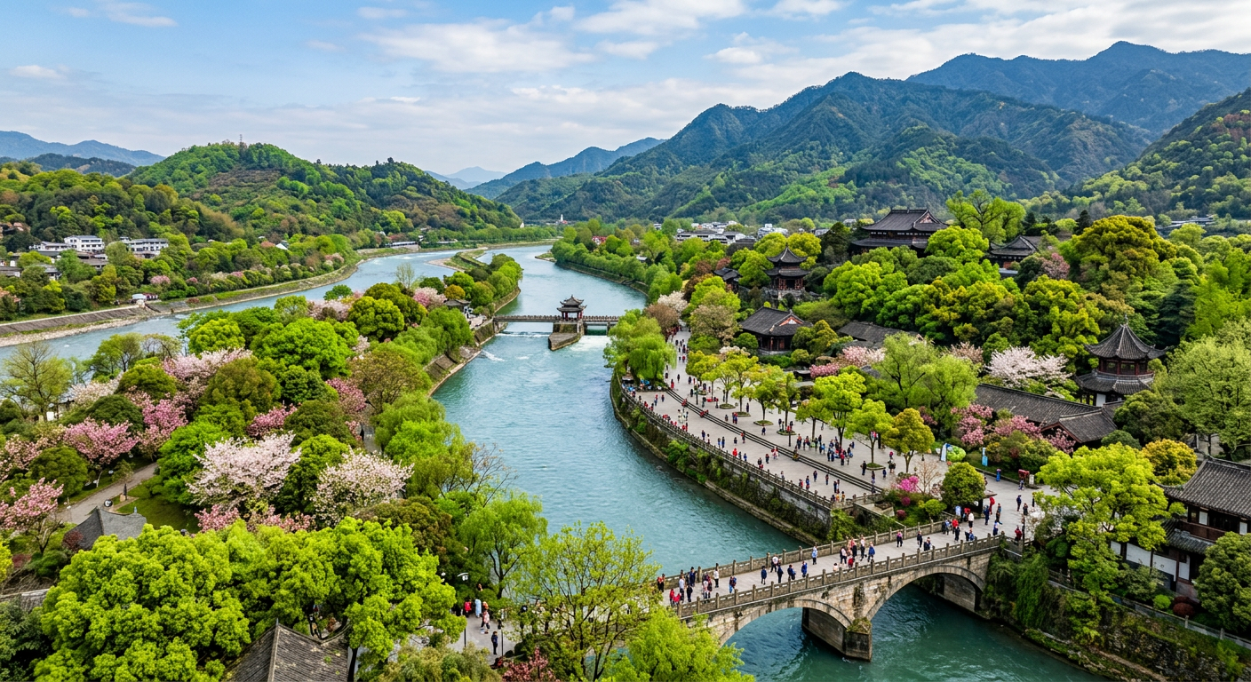 重庆 🚄 成都 🚗 都江堰